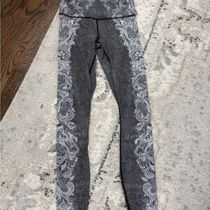 lululemon athletica Black and Gray Leggings